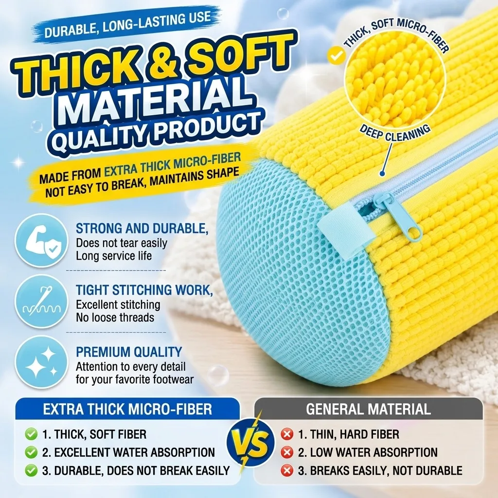 Fibre moelleuse 360 °   Sac de - Shoe Cleaner avis et prix