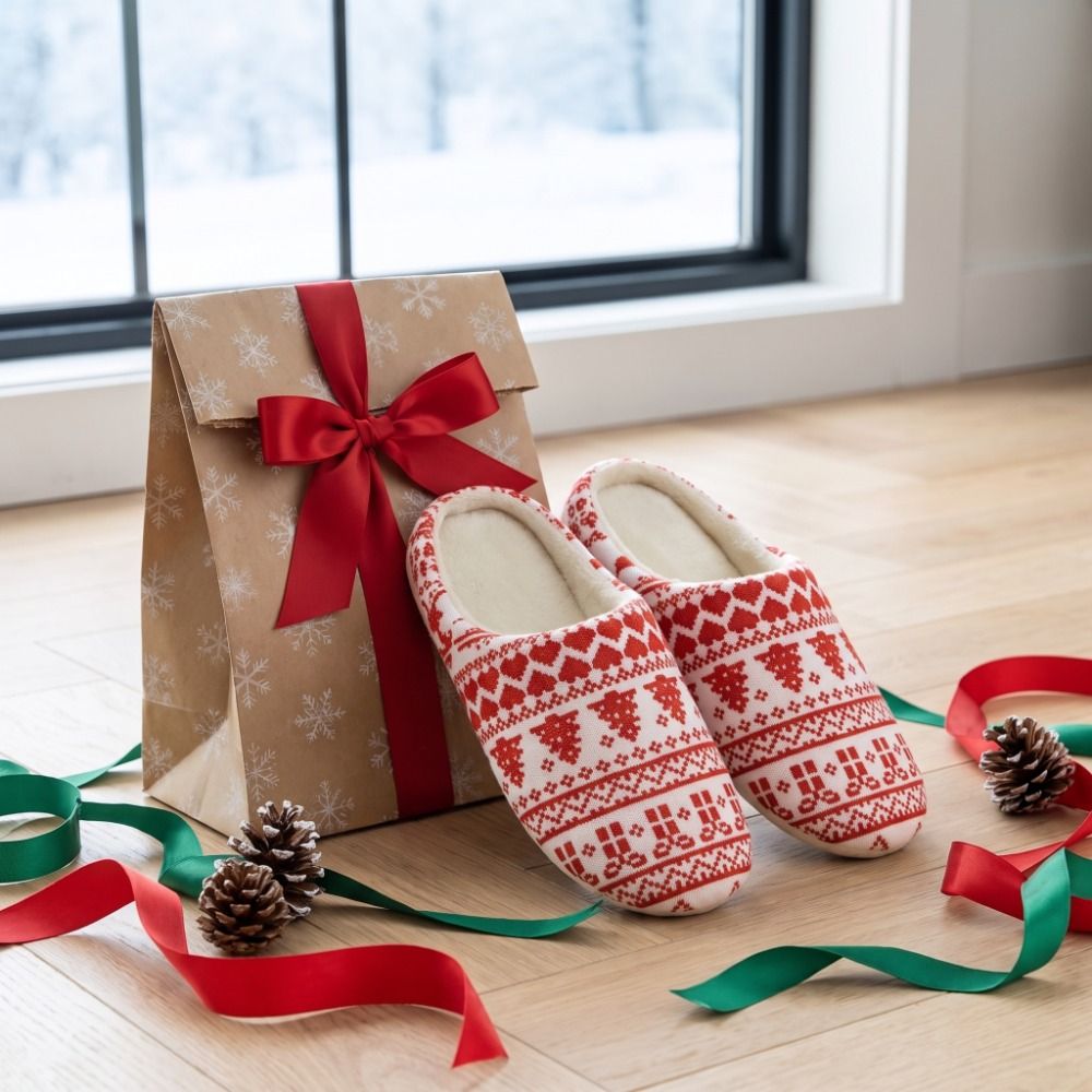 Chaussons de Noël en peluche m - Shoe Tree avis et prix